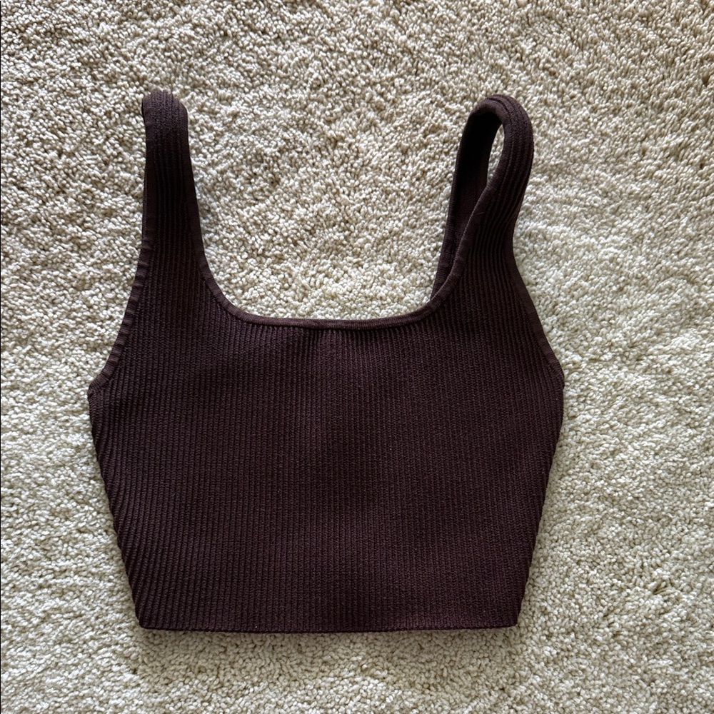 Aritzia Sculpt Knit Squareneck Tank